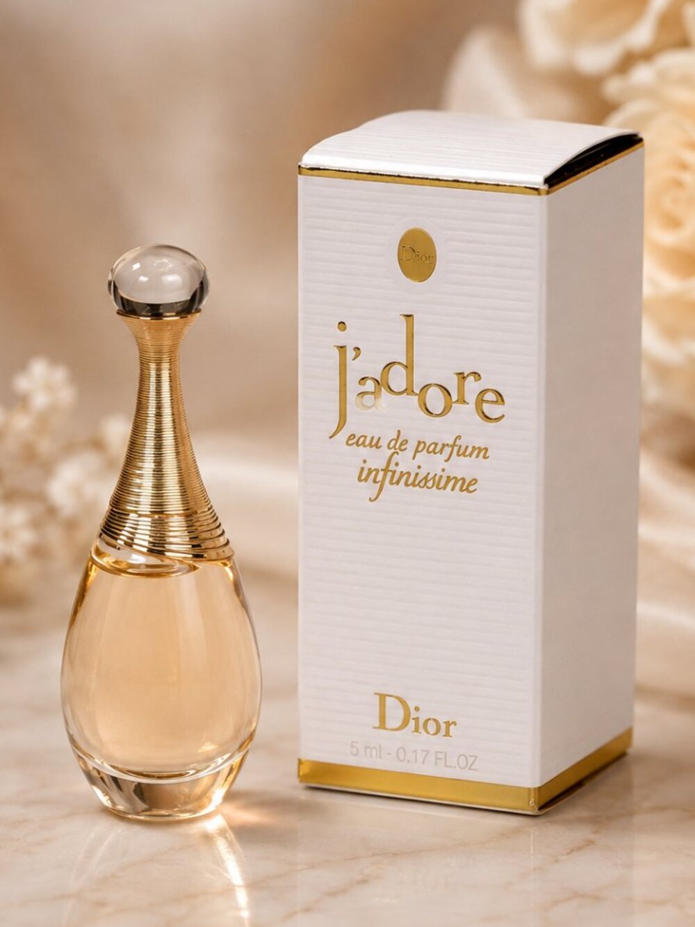 Jadore Infinissime EDP, Feminine, Rich, Floral, NEW - Mini 0.17 oz. 5 ml. Dior
